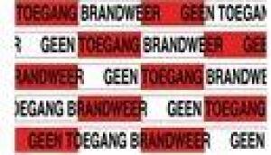 Afzetlint verboden toegang brandweer